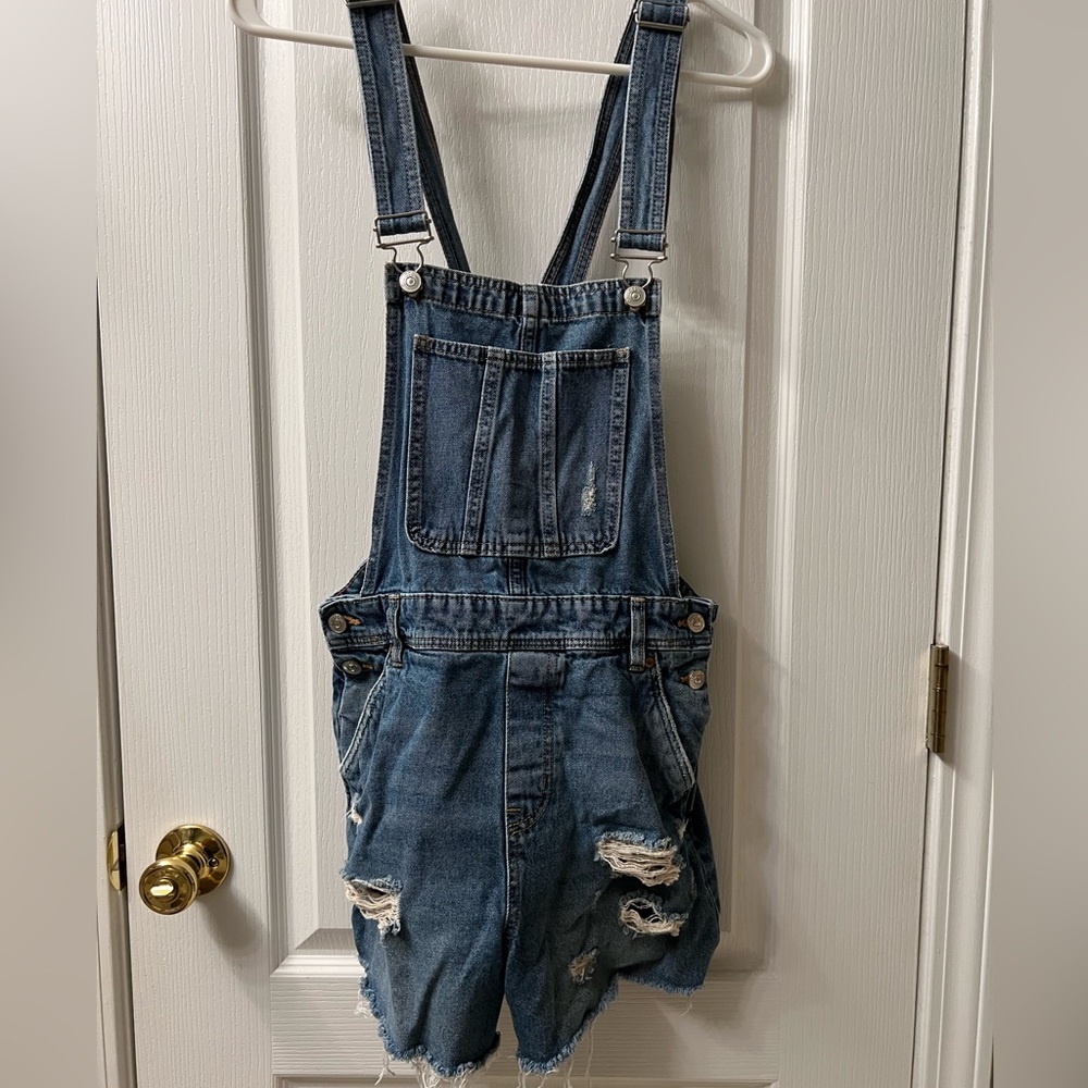 H&M Blue Denim Overalls
